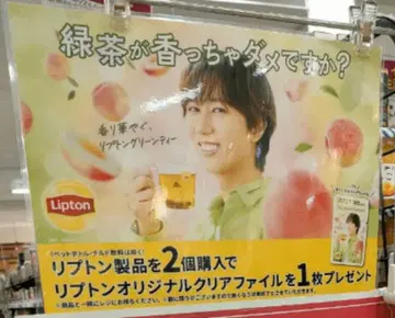 [레어] 아베 료헤이 립톤 오리지널 클리어 파일 고지용 POP