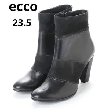 에코 사이드 지퍼 부츠 천연 가죽 블랙 에코 23.5