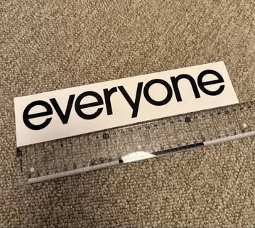 everyone 에브리원 스티커 특대형 레어