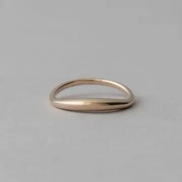 ete 크레센트 문 링 7호 핑크 골드