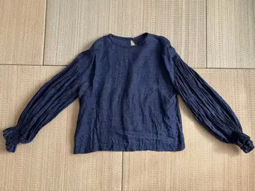 detente shuan (슈안상) 린넨 퍼프 슬리브 블라우스