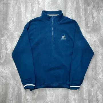 빅독스 자수 로고 하프 지퍼 플리스 자켓 블루 5897