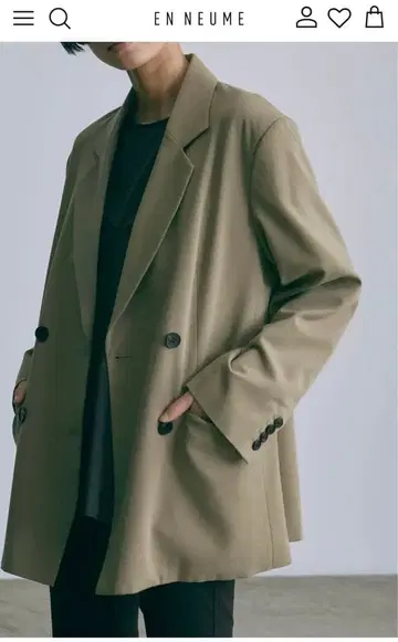 ENNEUME 엔노이 사이즈 0 테일러드 자켓 베이지