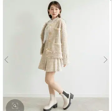 RANDA 트위드 셋업 스커트