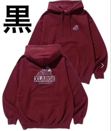 XLARGE 후드티 블랙 S