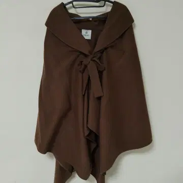 나노 유니버스 브라운 케이프 코트 리본 포함