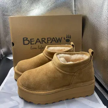 미사용품 retro super shorty 베어파우 23cm 통굽 부츠