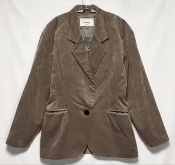 90's Andrea Paggi 카멜 스웨이드 테일러드 자켓