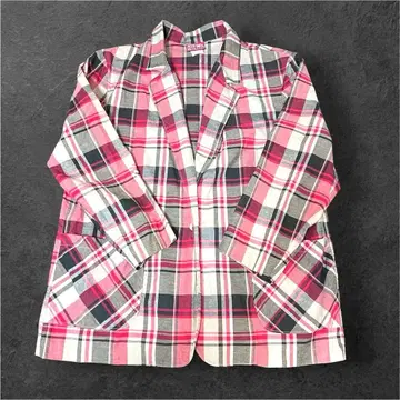 90s 빈티지 재클린 스미스 체크 테일러드 자켓 00133