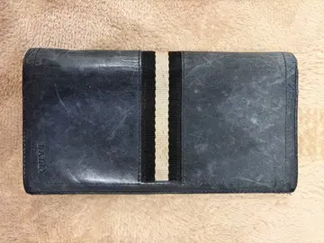BALLY 장지갑 네이비 가죽