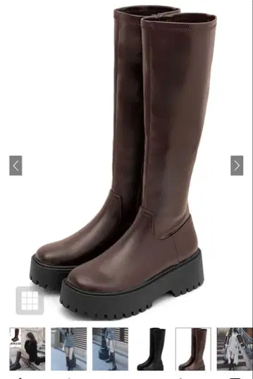 GRL 스트레치 통굽 롱 부츠 zr1283