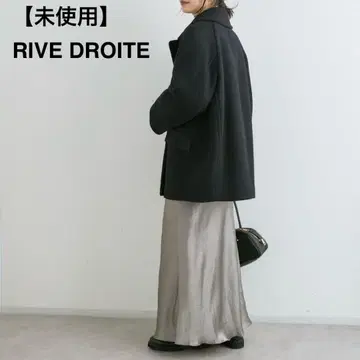 택 포함 새상품 RIVE DROITE 리브드 로와 새틴 롱 내로우 스커트