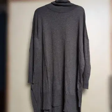 브라운 터틀 롱 니트