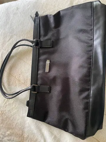 폴 스튜어트 비즈니스 백 블랙 나일론 스트라이프