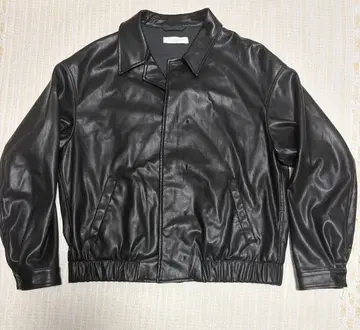 WYM 블랙 가죽 자켓