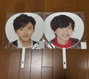 나니와단시 미치에다 슌스케 부채 2장 세트 아케오메