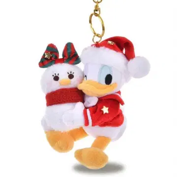 디즈니 스토어 도날드 봉제 인형 키체인 크리스마스 새상품