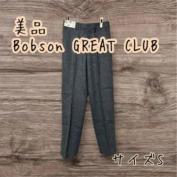 새상품급 Bobson GREAT CLUB 헤링본 울 슬랙스 30