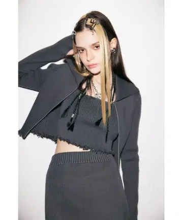 SLY DAMAGING RIB 셋업 그레이