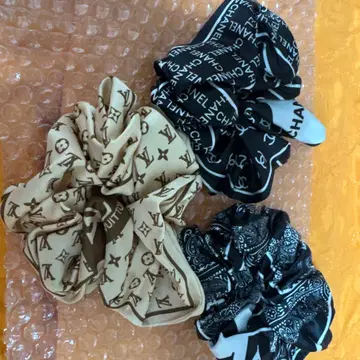 로고 프린트 스크런치 3개 세트