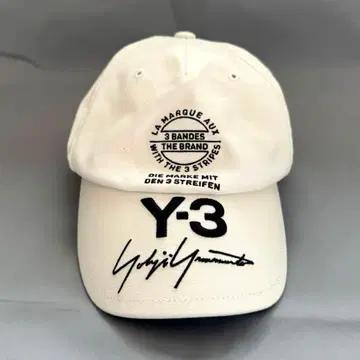 Y-3 와이스리 화이트 야구 모자