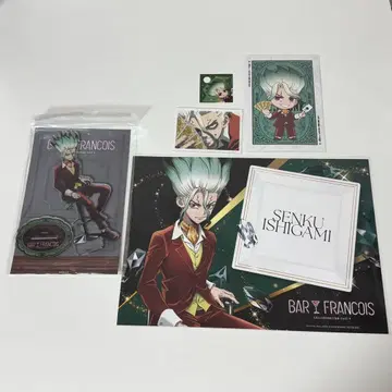 Dr.STONE 바 프랑수아 콜라보 카페 센쿠 아모카페 아크릴 스탠드