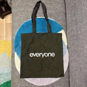 everyone 나일론 로고 토트백 OLIVE