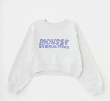 MOUSSY RHINESTONE MOUSSY 크롭 풀오버
