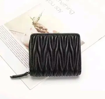 [ 미사용 새상품 ] 고급 양가죽 접이식 지갑