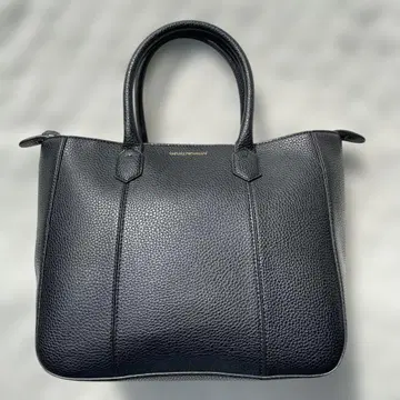 EMPORIO ARMANI 토트백 블랙 검정 A4 대용량 주름 가죽