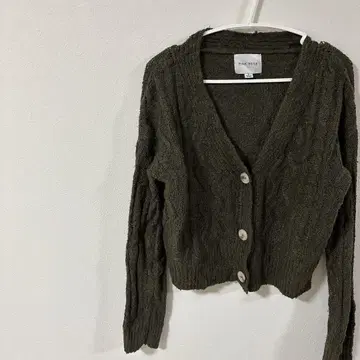 새상품급 [ S ] PINK ROSE 올리브 그린 가디건 가을 옷