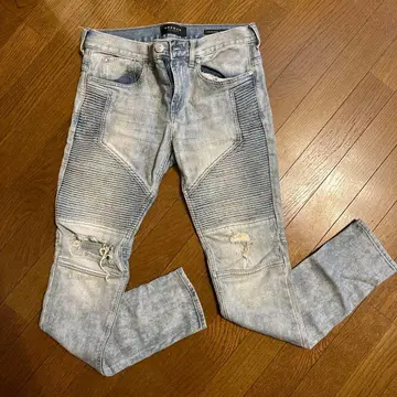 PACSUN 바이커 데님 라이트 블루