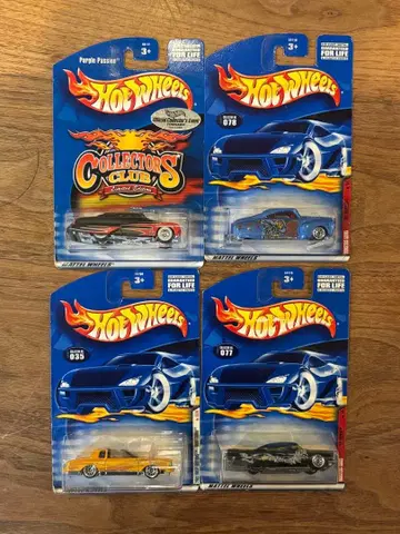 가격 대폭 인하 Hot Wheels 4세트 한정품 있음