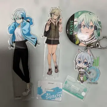 SAO 시논 아크릴 스탠드 캔뱃지