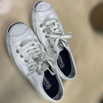 Converse Jack Purcell 화이트 스니커즈 23cm