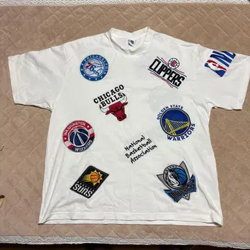 NBA 로고 T셔츠 화이트