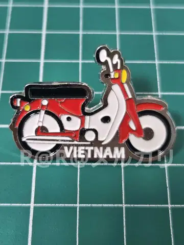 만박 베트남관 핑 배지 빨간색 바이크 베트남 파빌리온