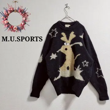 [ 빅 사이즈 42 ] 엠유스포츠 미에코 우에사코 울 니트 골프