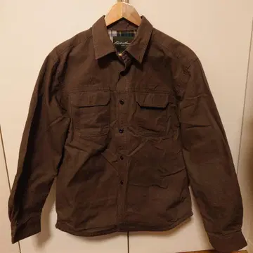 에디바우어 체크 무늬 안쪽 긴팔 셔츠