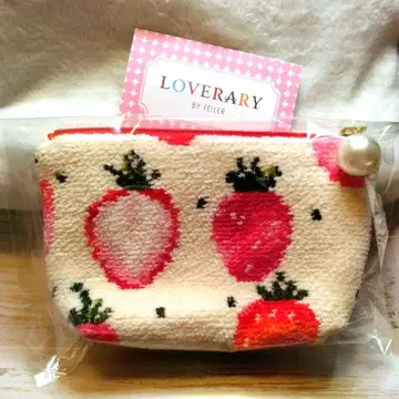 러브러리 스트로베리 도트 파우치 페이러