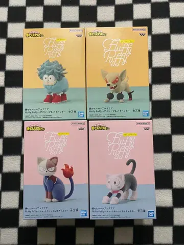 히로아카 Fluffy Puffy 플러피 퍼피 피규어 4종 세트