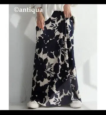antiqua 새상품급 꽃무늬 롱 스커트