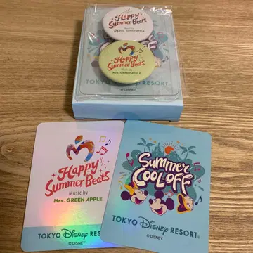 디즈니 미세스 콜라보 사마 쿨오프 캔뱃지 스티커