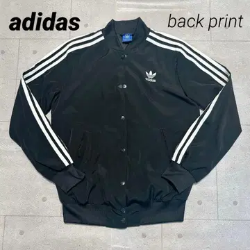 [ USED ] 아디다스 트랙 자켓 백 프린트 블랙