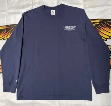 rats 'BLACK AND YELLOW' 긴팔 셔츠 L 사이즈