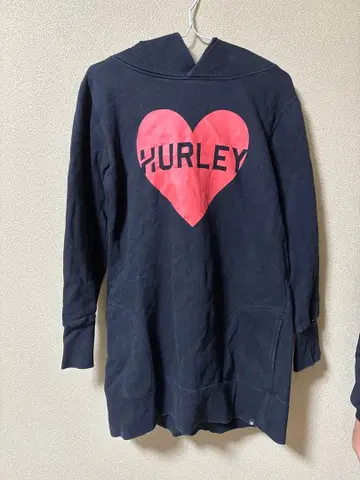 Hurley 하트 프린트 후드티 M 사이즈