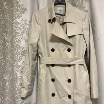 INDIVI 인디비 벨트 포함 트렌치코트 세련된 깔끔한