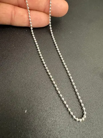 실버925 소재 볼 체인 45cm