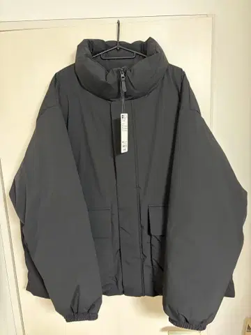 미사용 새상품! GU 히트 패디드 스탠드 블루종 3XL 블랙