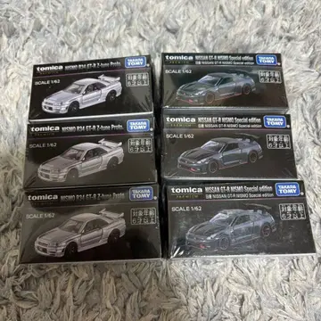 토미카 프리미엄 재팬 모빌리티쇼 한정판 닛산 GT-R 6대 세트